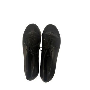 LEOS Ladies Jazz Tap Shoes BLACK